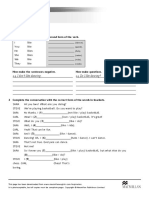 Worksheet 11: Verb + Gerund