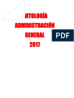 ANTOLOGÍA ADMINISTRACIÓN GENERAL 2017