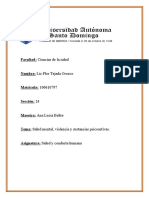 Salud mental, violencia y sustancias