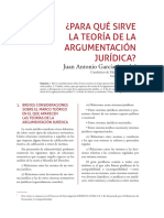 ¿PARA QUÉ SIRVE LA TEORÍA DE LA ARGUMENTACIÓN JURÍDICA? Juan Antonio García Amado