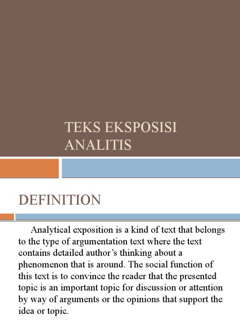 Teks Eksposisi Analitis | PDF
