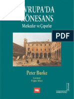 Peter Burke - Avrupada Rönesans (Avrupayı Kurmak, Literatür)