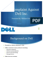 SEC Complaint Against Dell Inc.: Presented By: William Grow
