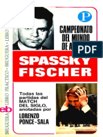 Ponce-Sala, Lorenzo - Campeonato Del Mundo de Ajedrez _ Spassky Fischer.-bruguera (1972)