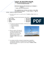 TALLER DE C.N. SEPARACIÓN DE MEZCLAS Y ENERGÍA - Grado 3°