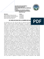 El Papel de Usac en La Guerra de Guatemala