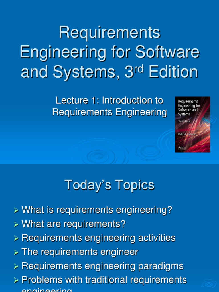 Requirements Engineering For Software And Systems 3 Edition Pdf