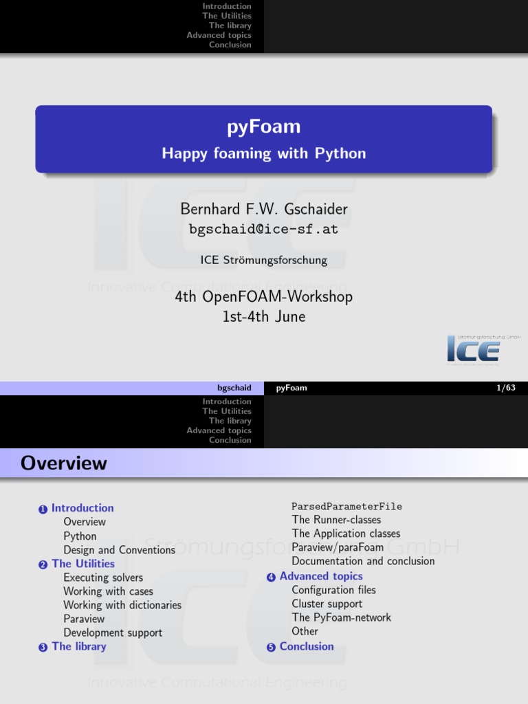 An Introduction to PyFoam: A Python Interface for OpenFOAM | PDF ...