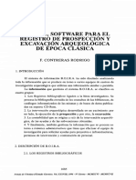 B.O.I.R.A., Software para El Registro de Prospección Y Excavación Arqueològica de Època Clasica