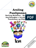 AP4 - Q3 - Mod2 - Ang Balangkas o Istruktura NG Pamahalaan NG Pilipinas