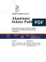 Perbedaan Akuntansi Sektor Publik (Nirlaba) Dan Sektor Bisnis (Profit Oriented) (Sendi)