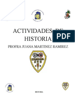 Actividades de Historia: Profra Juana Martinez Ramirez