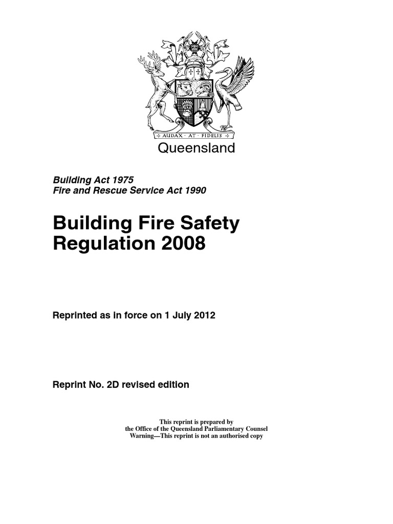 Building Fire Safety Regulation 2008 PDF Fire Safety Emergency