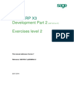 Sage ERP X3: Development Part 2 Exercises Level 2