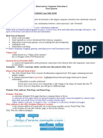 What Is Internet?: Hand-Outs in Computer Education 6 First Quarter Topic: Introduction To Internet and The Web