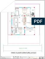 First Floor Furniture Layout: ROAD 22'3" WIDE