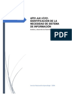 Ap01-Aa1-Ev01. Identificación de La Necesidad de Sistema de Información