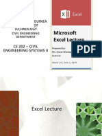 Week 2 L1_Excel Lecture_Introducing Excel