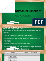 Representation of Functions: Aaron Paul A. Casabar