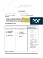 Sorsogon State College Engineering/Architecture Department: Activity 3.0 (Finals) MY 21 Century Skills