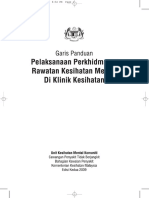 Garis Panduan Pelaksanaan Perkhidmatan Rawatan Kesihatan Mental Di Klinik Kesihatan