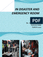 Triage in Disaster and Emergency Room