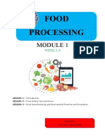Food Processing Module 1