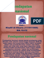 Pendapatan Nasional - Pengantar Ilmu Ekonomi - Khafif Al Kharis - 111911005 - MA.19.C2.