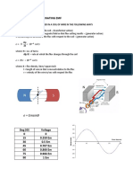 Generation Of Alternating Emf: E = Emsinө