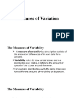 Measures of Variation