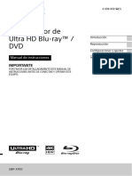 Reproductor de Blu-ray™ 4K Ultra HD UBP-X700