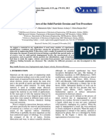 Studying The Parameters of The Solid Particle Erosion and Test Procedure