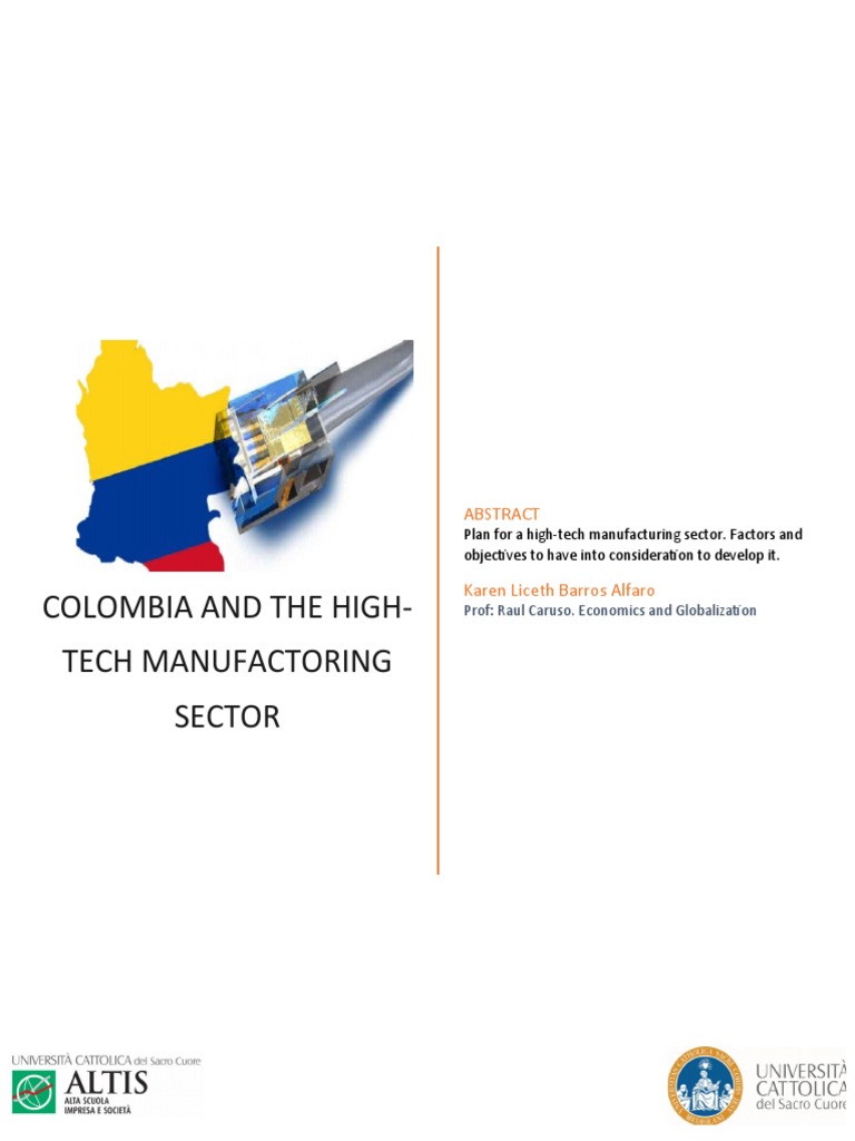 Colombia and The High Tech Sector | PDF | Foreign Direct Investment ...