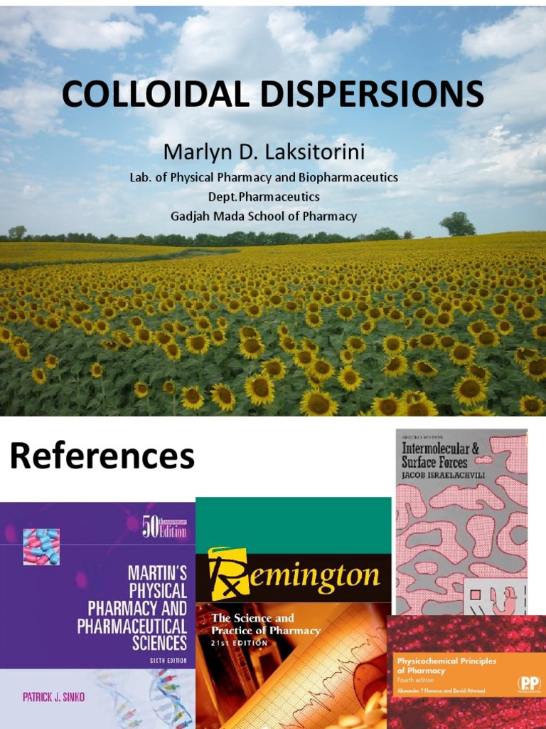 Colloidal Dispersion PDF Colloid Physics