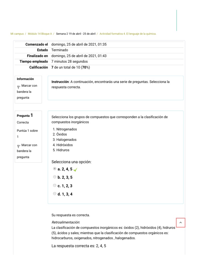 Actividad Formativa 4. El Lenguaje de La Química. | PDF | Ácido | Sal ...