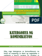 Kategorya NG Komunikasyon