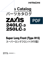 ZX240LC-3, ZX250LC-3 Super Long Front (Type H15) Parts Catalog