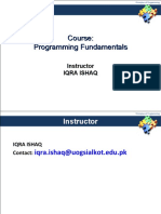 Course: Programming Fundamentals