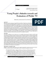 Young People's Attitudes Towards Mobile TV