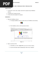 Module 1: Running The C Program Using Code::Blocks