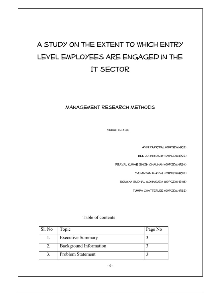 Employee Engagement Research Paper | PDF