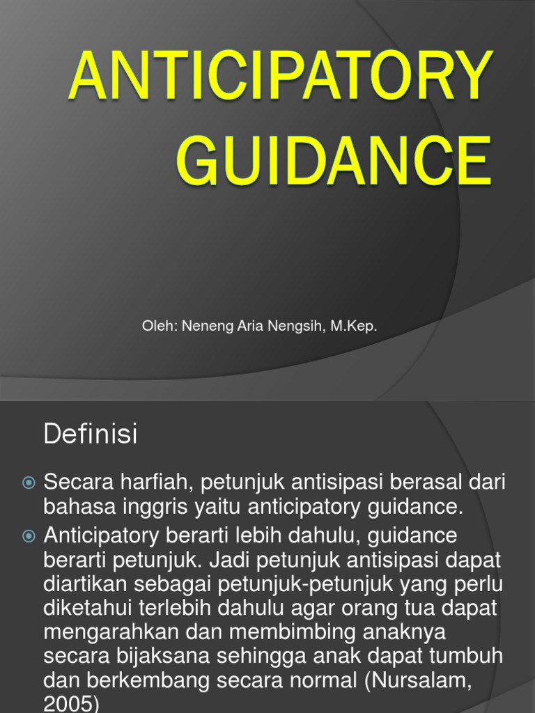 Anticipatory guidance pdf