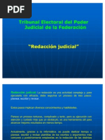 Redacción judicial
