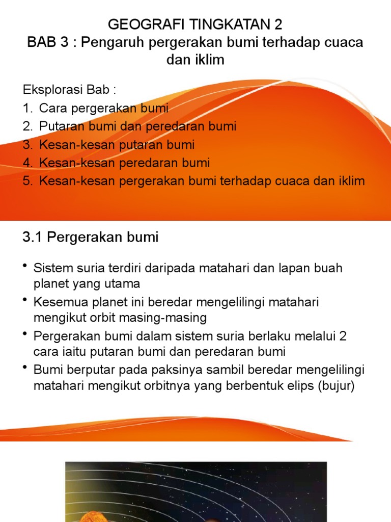 Bab 3 Pengaruh Pergerakan Bumi Terhadap Cuaca Dan Iklim Pdf