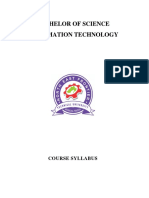 Bachelor of Science Information Technology: Course Syllabus