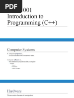 CMP1001 Introduction To Programming (C++)