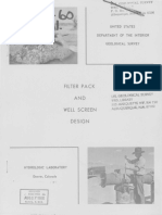 Filter Pack AND Well Screen Design: Un I Ted States Department of The Interior Geological Survey