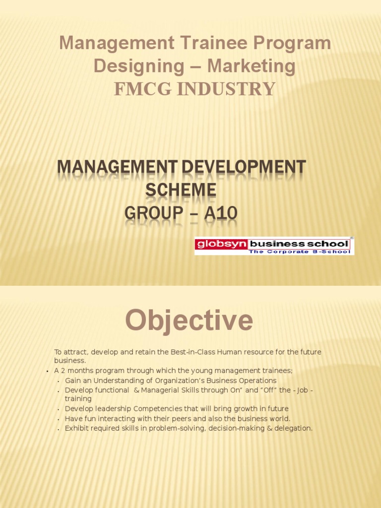Management Trainee Program Competence (Human Resources) Design