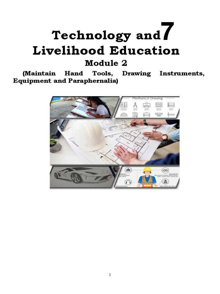 Technology and Livelihood Education (Maintain Hand Tools, Drawing