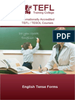 2 Course Work Reading English Tense Forms